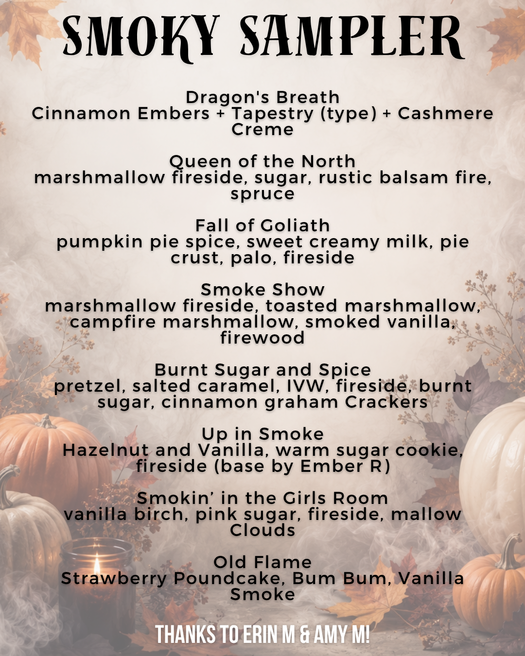 Samplers (It’s Fall Y’all)